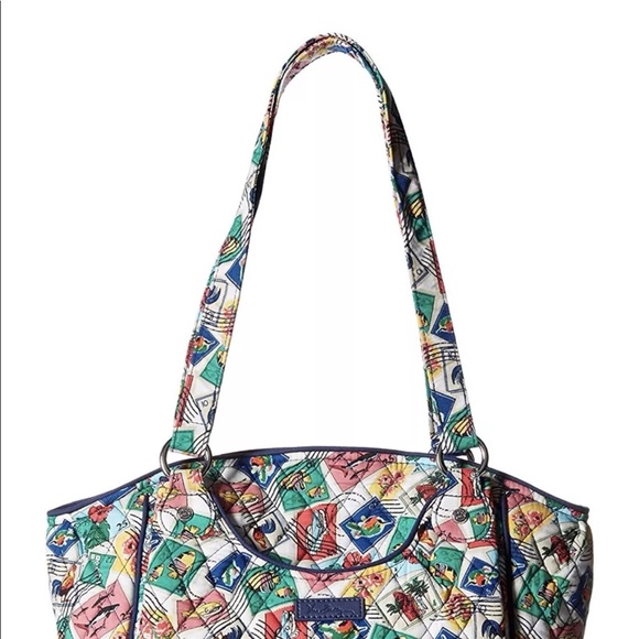 Vera Bradley Glenna Cuban Stamps Shoulder Bag - Picture 2 of 9